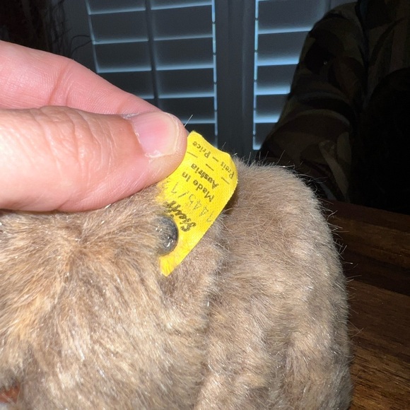 Vintage Steiff "Browny" Bear w/ Tag 1445/12  5.5” Made in Austria Plush HTF - Picture 4 of 6